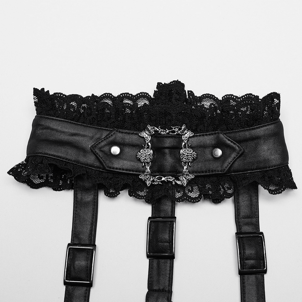 Unforgettable Women's Lace High-Low Hem Black Dress - image 8