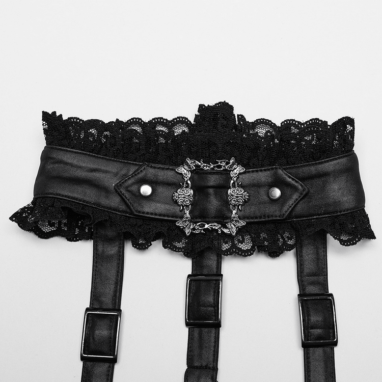 Unforgettable Women's Lace High-Low Hem Black Dress - image 8