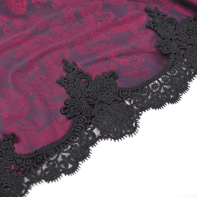 Unique Victorian Lace Dress with Ruffled Sleeves - image 10