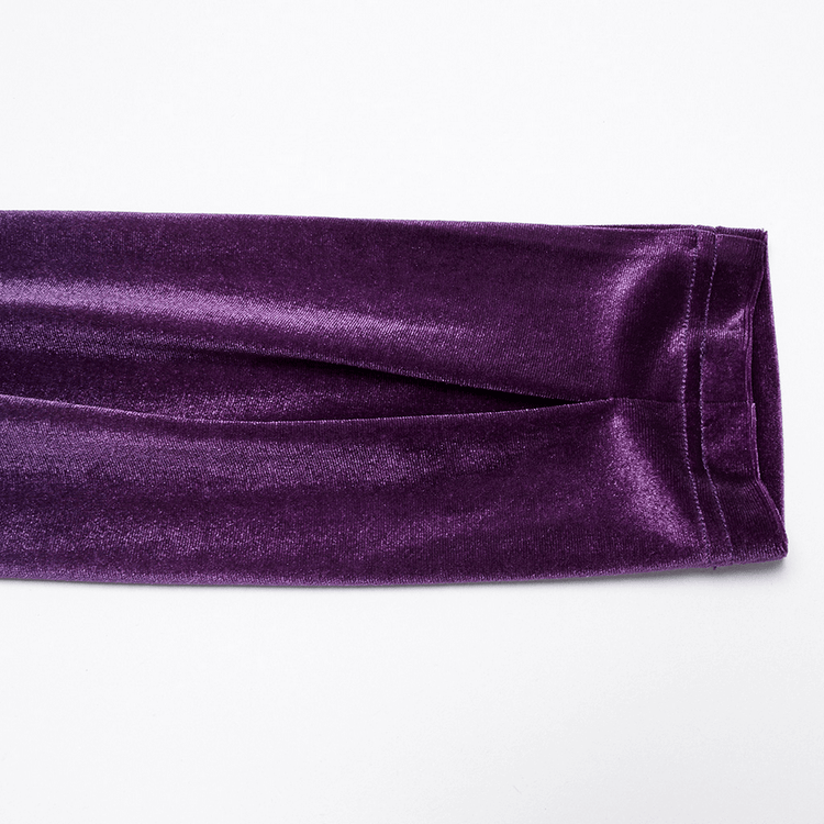 Velvet Gothic Gradient Dress with Adjustable Drawstring - image 11
