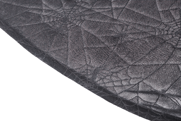 Velvet Lace-Up Gothic Dress with Mesh Panel Details - image 8