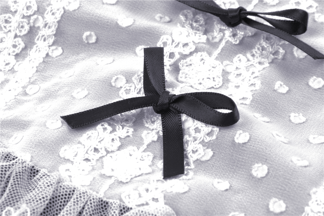 Victorian Black White Midi Dress - Gothic Lolita Style - image 8