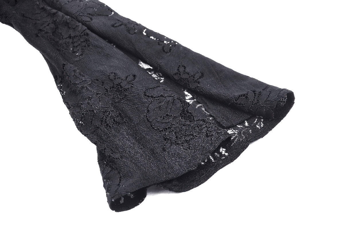 Victorian Gothic Lace Mini Dress with Corset Back - image 10