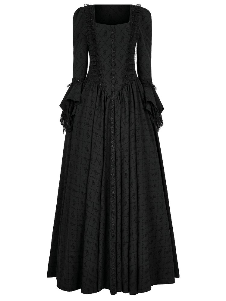 Victorian Gothic Rose-Weave Adjustable Gown - image 4
