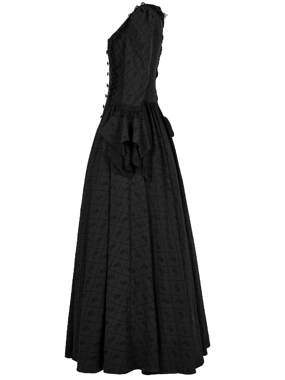 Victorian Gothic Rose-Weave Adjustable Gown - image 5