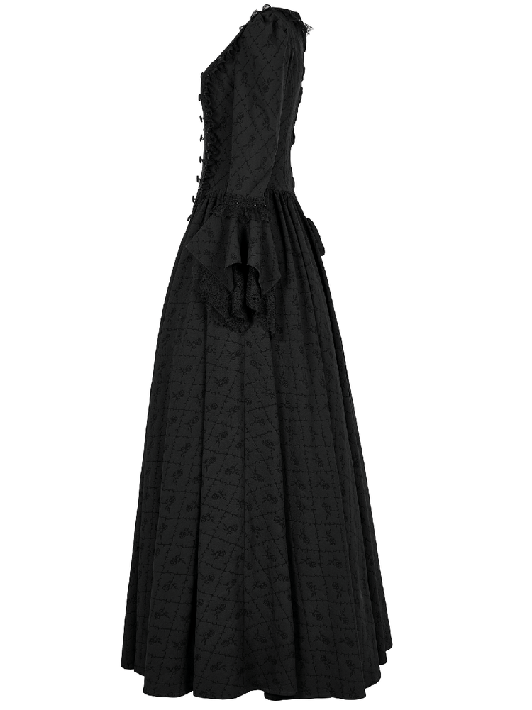 Victorian Gothic Rose-Weave Adjustable Gown - image 5