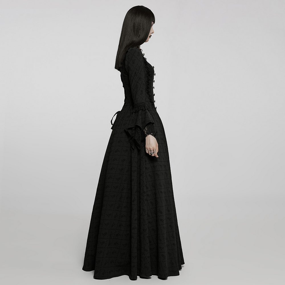 Victorian Gothic Rose-Weave Adjustable Gown - image 12