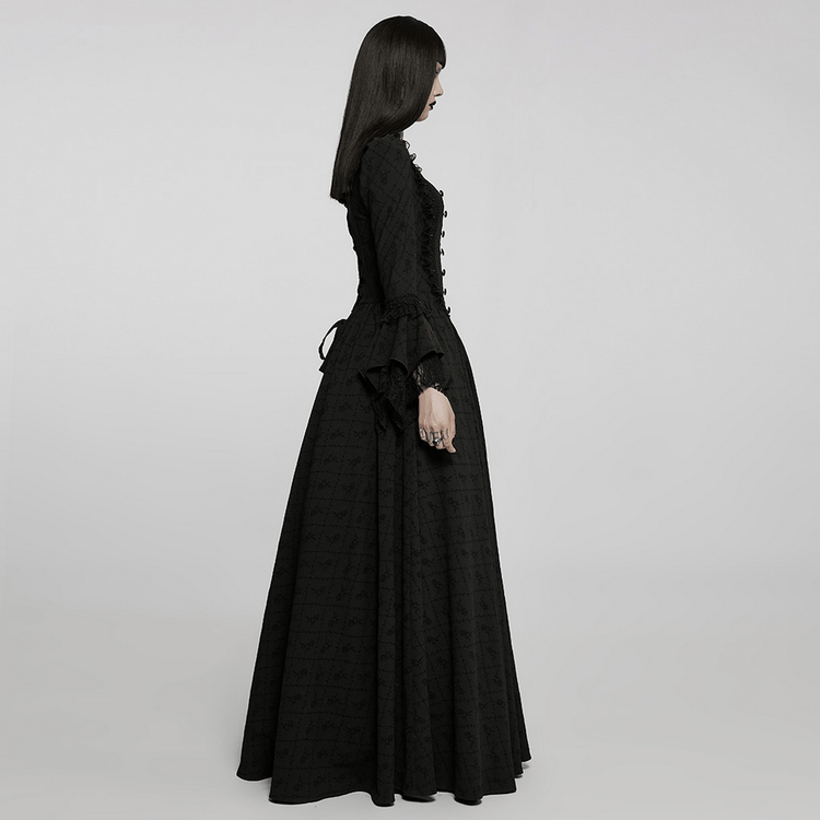 Victorian Gothic Rose-Weave Adjustable Gown - image 12