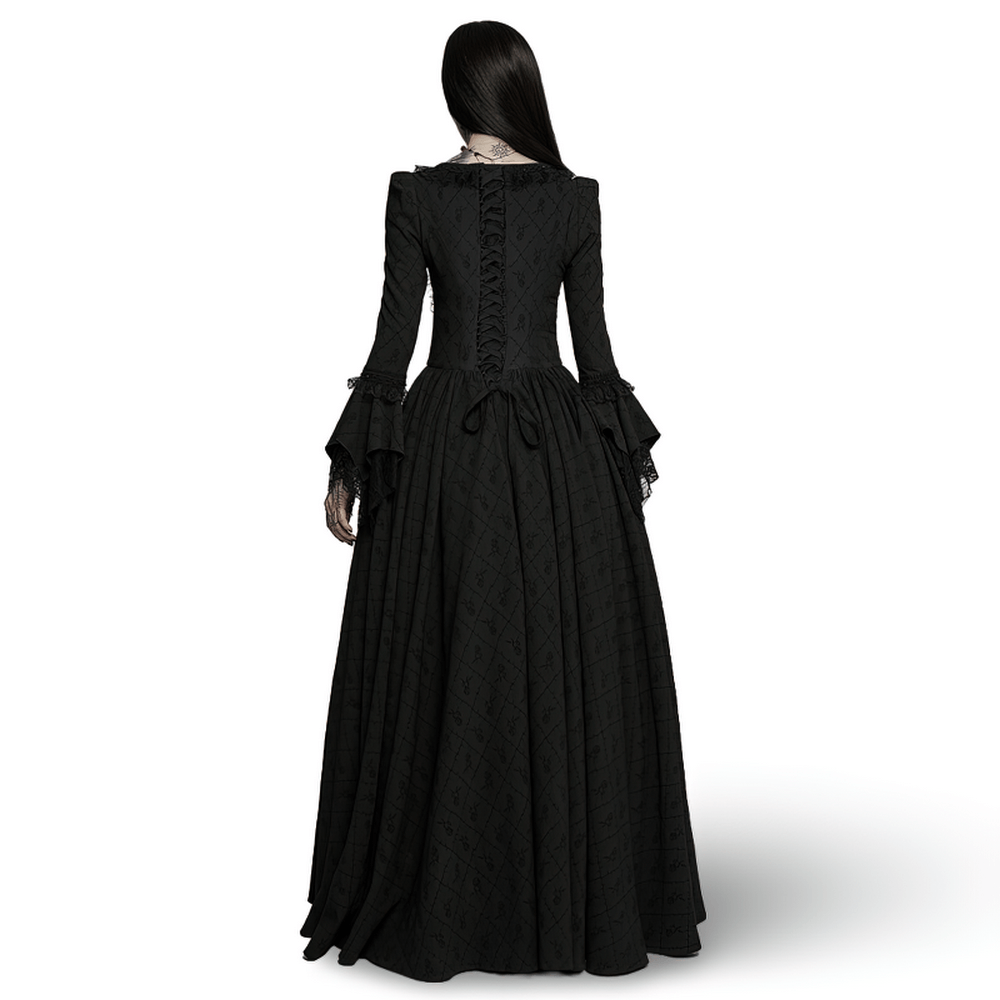 Victorian Gothic Rose-Weave Adjustable Gown - image 2