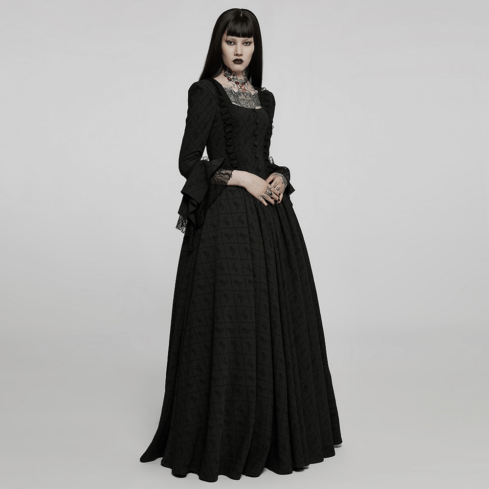 Victorian Gothic Rose-Weave Adjustable Gown - image 11