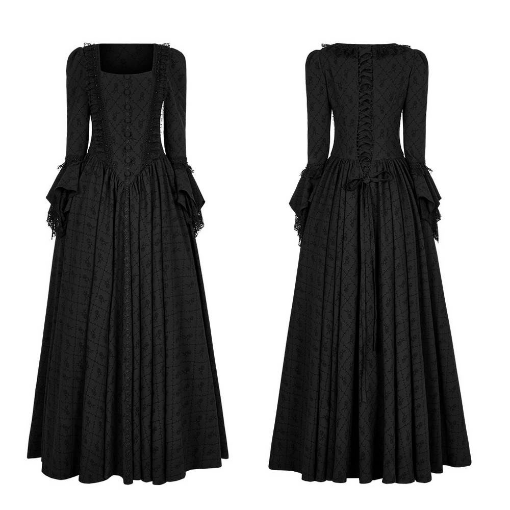 Victorian Gothic Rose-Weave Adjustable Gown - image 3