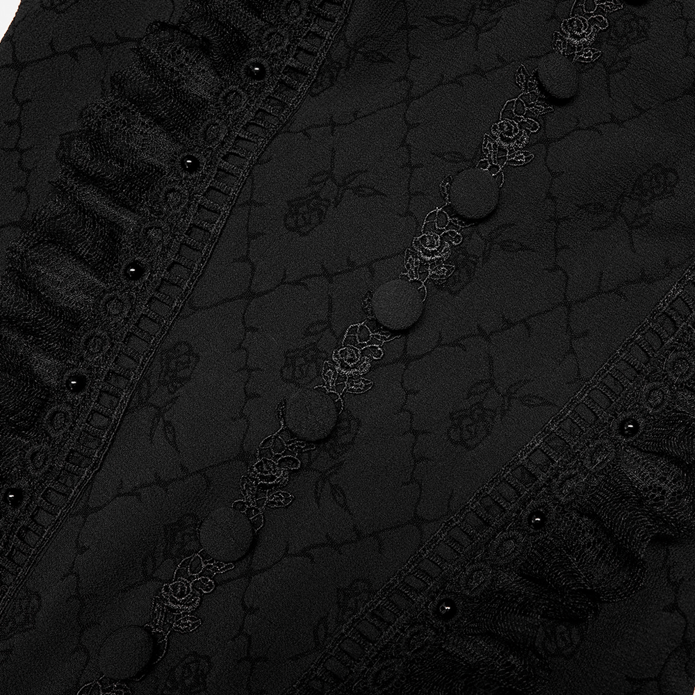 Victorian Gothic Rose-Weave Adjustable Gown - image 8