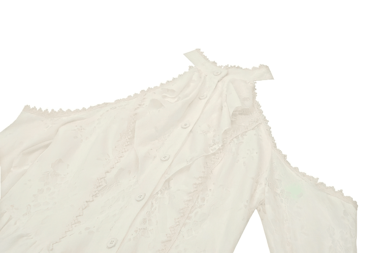 Victorian Lace Dress with Open Shoulder Design - image 6