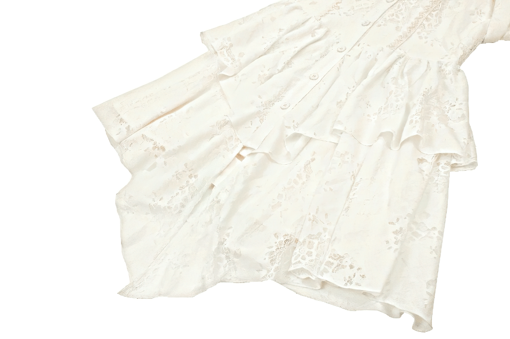 Victorian Lace Dress with Open Shoulder Design - image 11