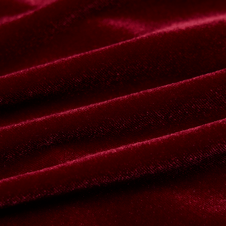 Vintage Style Red Velvet Dress With Lace Detail - image 9