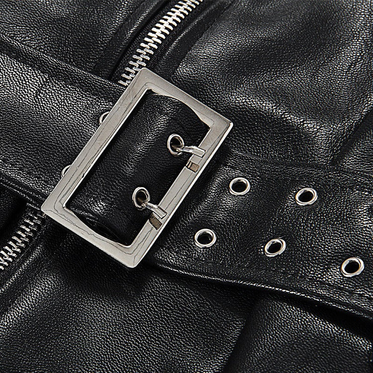 What to Wear to a Concert / Zipper Corset Dress with Sash and Chain in Gothic Style - image 10