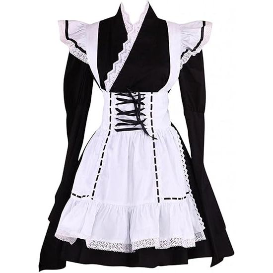 Classic Traditional Long Sleeve Cotton Lolita Dress 商品画像