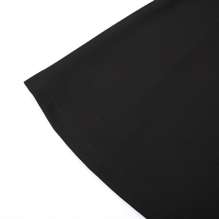 Women's Black Pleated Dress in Gothic Style / Lolita Style Long Sleeve Buttons Dress - image 16
