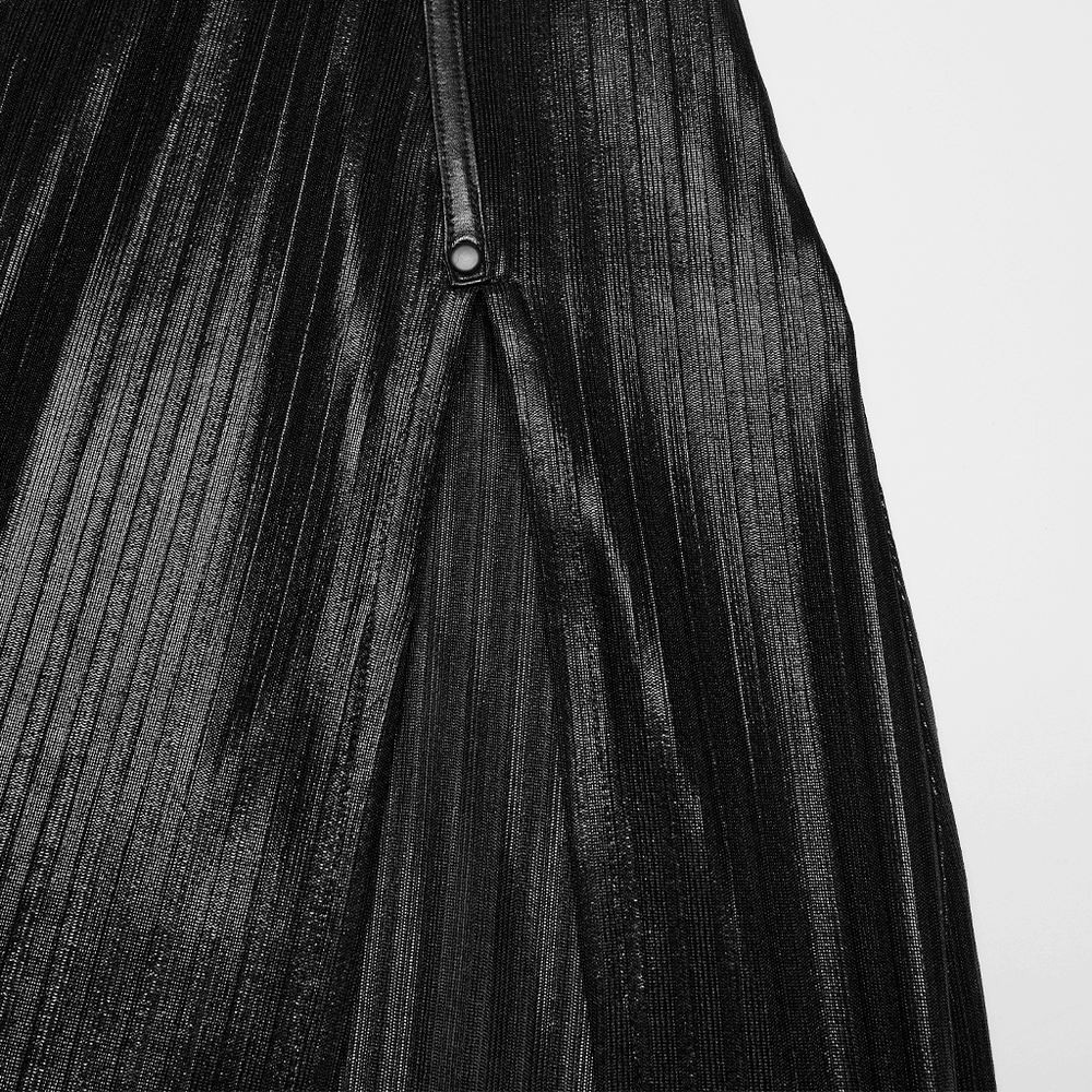 Women's Gothic Halter Striped Maxi Slip Dress - image 8