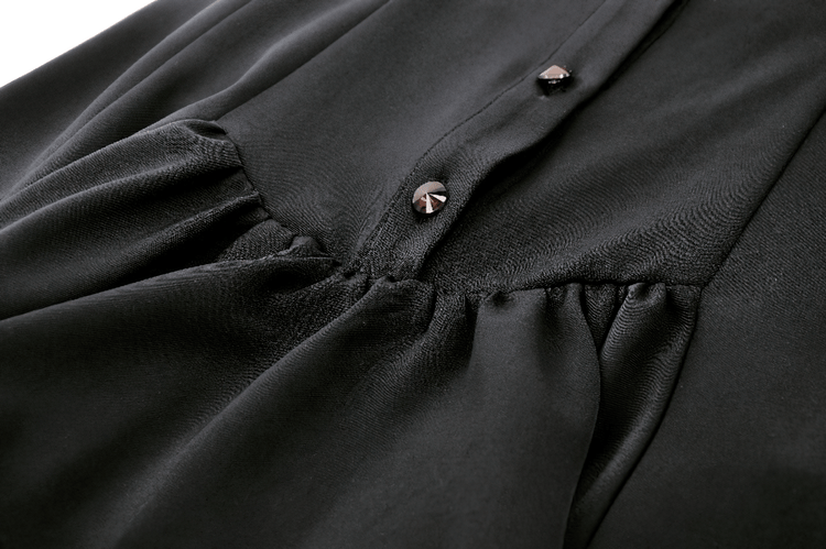 Women's Gothic High-Low Tail Dress with Ruffles - image 10