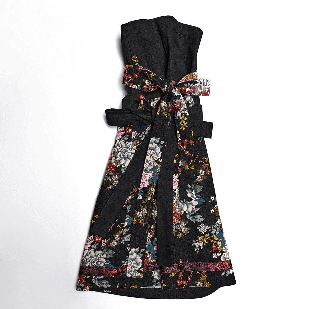 Women's Gothic Inspired Black Floral Lolita Dress - image 4