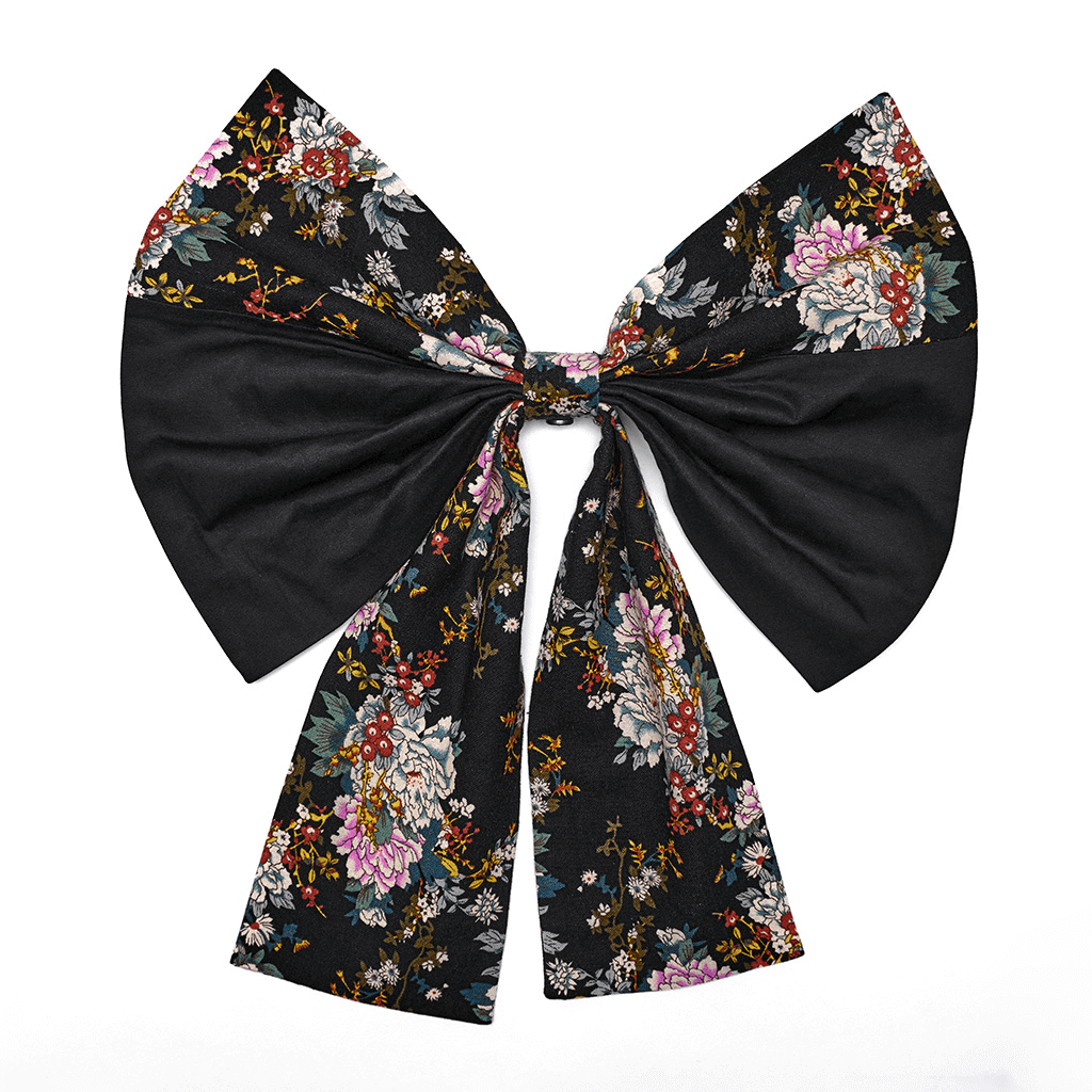 Women's Gothic Inspired Black Floral Lolita Dress - image 5