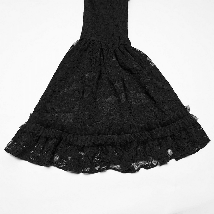 Women's Gothic Lace Maxi Dress with Corset Detail - image 10