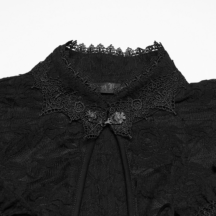 Women's Gothic Lace Maxi Dress with Corset Detail - image 7