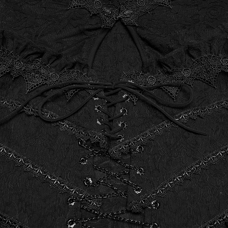 Women's Gothic Lace Maxi Dress with Corset Detail - image 9