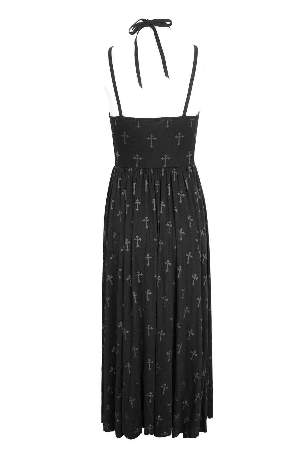 Women's Gothic Strappy Split Long Dress with Shorts - image 6