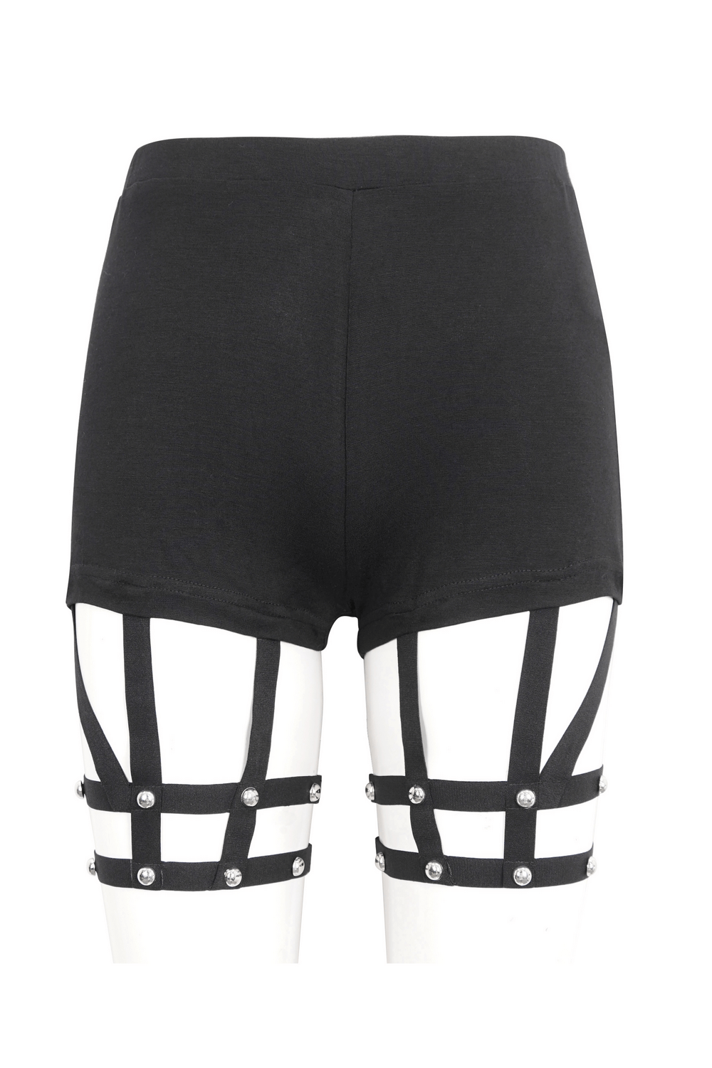 Women's Gothic Strappy Split Long Dress with Shorts - image 7