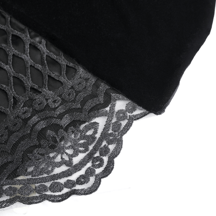 Women's Lace Gorgeous Dress with Feather Short Sleeves - image 8
