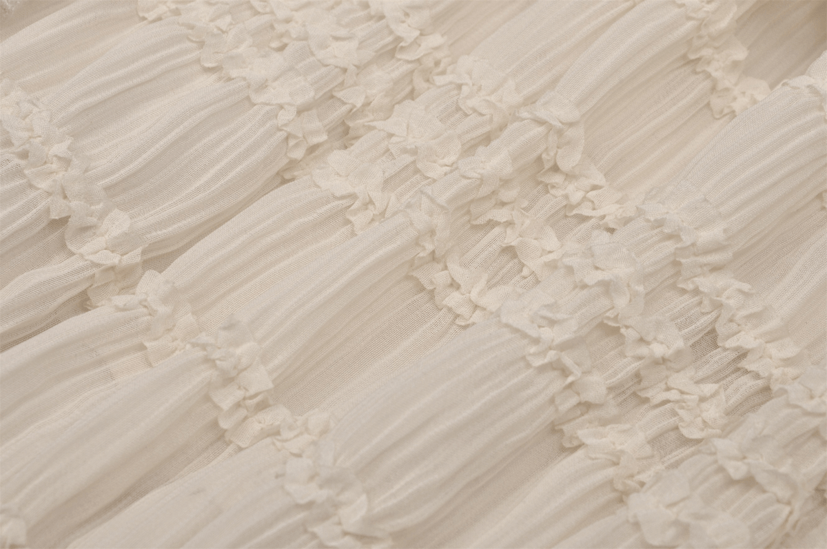 Women's Lace Mini Dress: Ruffled Layers And Floral Detail - image 9