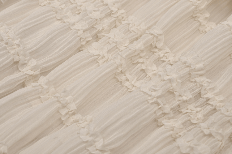 Women's Lace Mini Dress: Ruffled Layers And Floral Detail - image 9