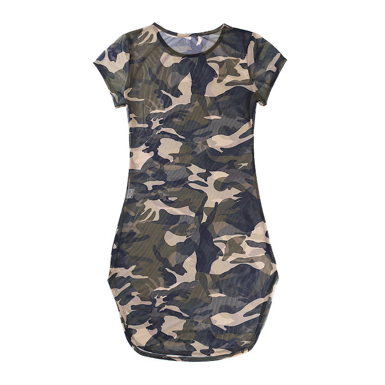 Women's Sexy Camouflage Dress / Female Evening Party Mini Dress - image 5