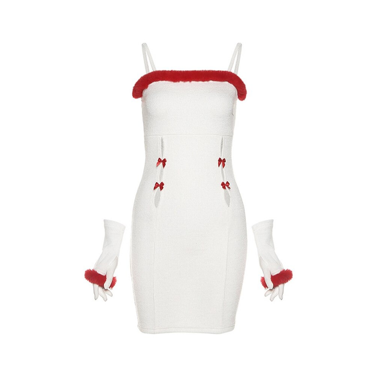Women's Sexy Short Dress / Females Sleeveless Christmas Dress / Gothic Backless Dress For Girl - image 5