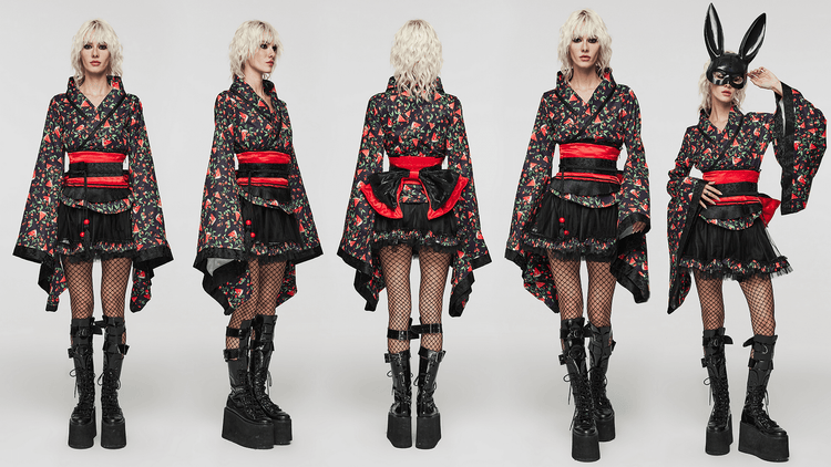 Women's Watermelon Print Kimono Set for Cosplay - image 15
