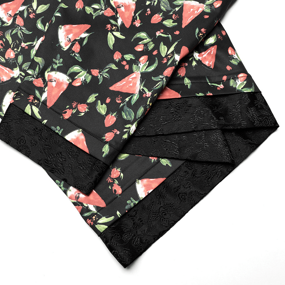 Women's Watermelon Print Kimono Set for Cosplay - image 10