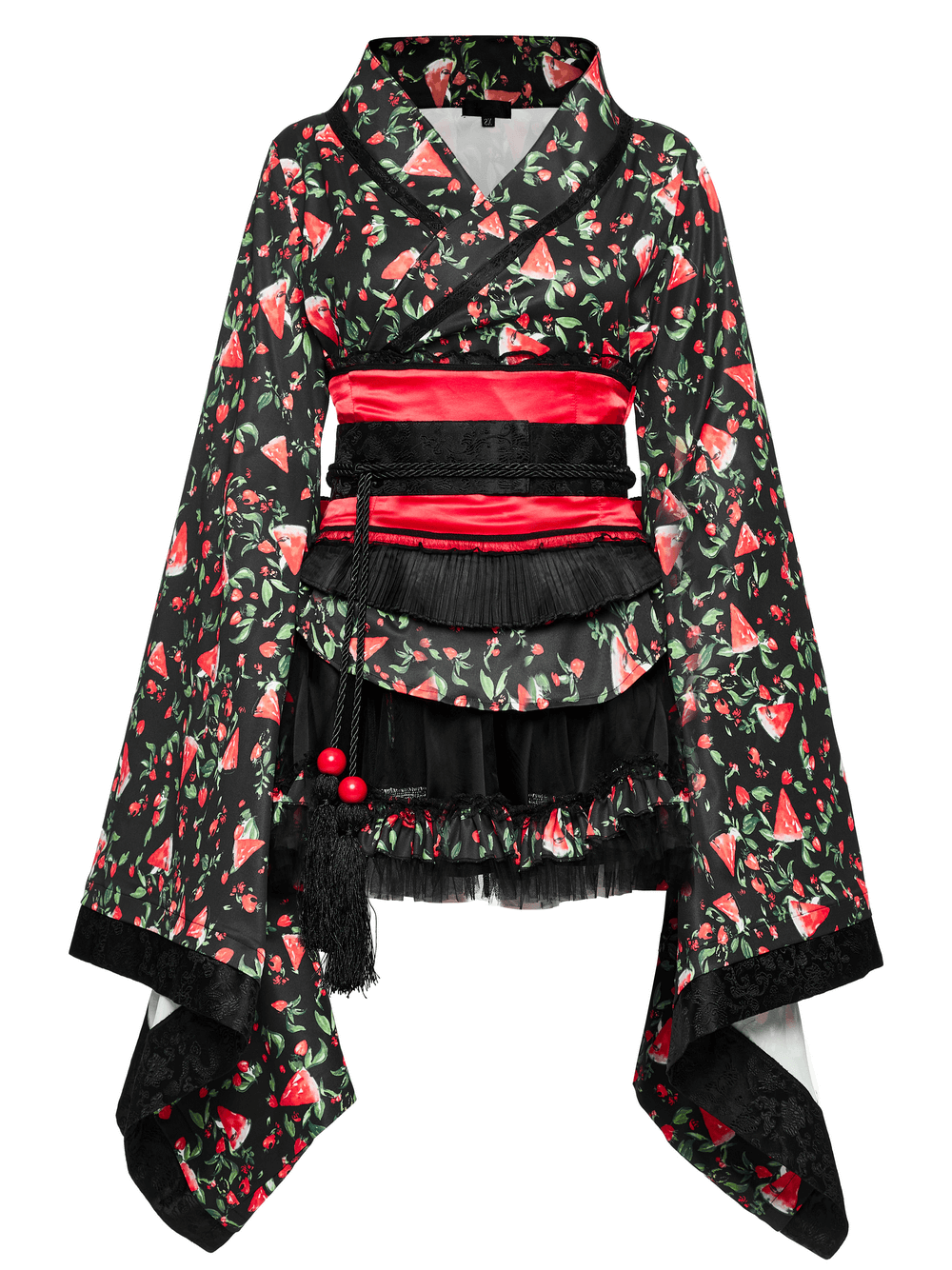Women's Watermelon Print Kimono Set for Cosplay - image 4